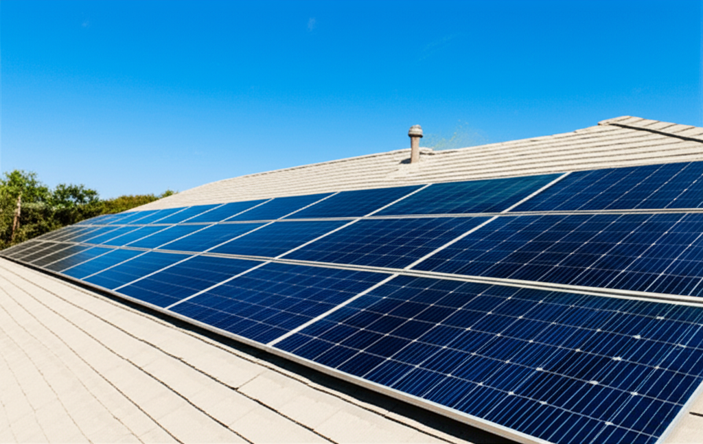 Solar panels installation